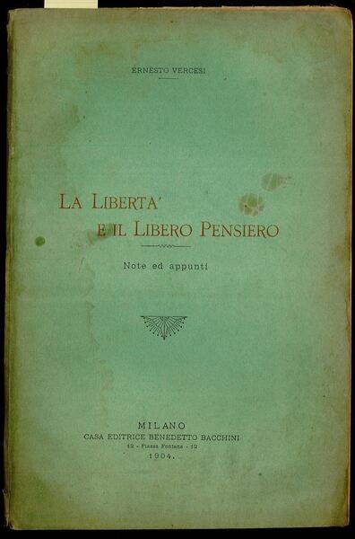 La libertà e il libero pensiero