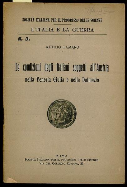 Le condizioni degli italiani soggetti all'Austria nella Venezia Giulia e …