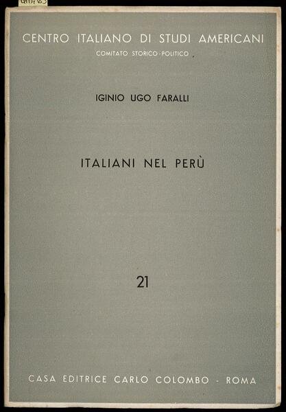Italiani nel Perù