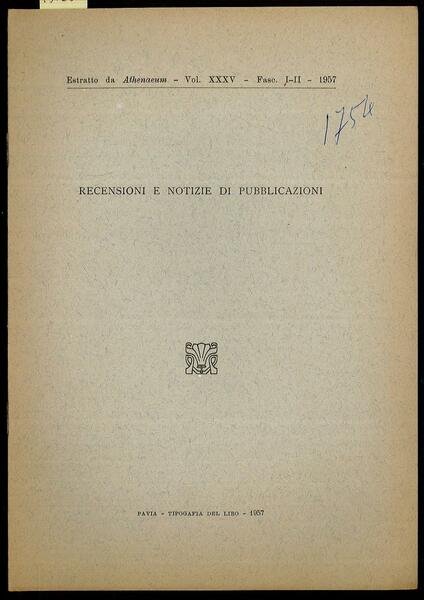 Recensioni e notizie di pubblicazioni