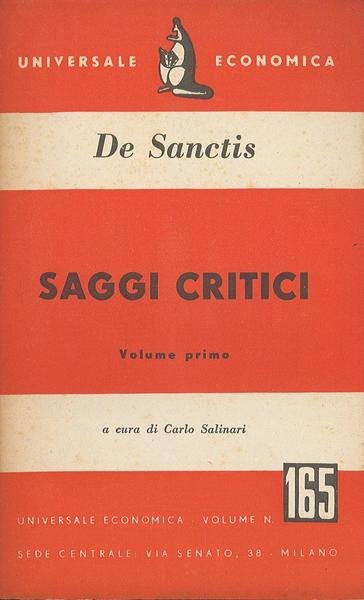 Saggi critici (volume primo)