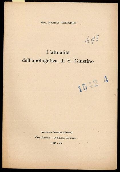 L’attualità dell’apologetica di S. Giustino