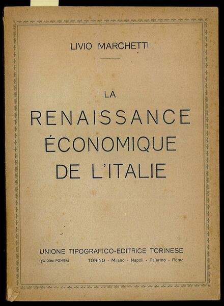 La Renaissance économique de L’Italie