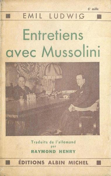 Entretiens avec Mussolini