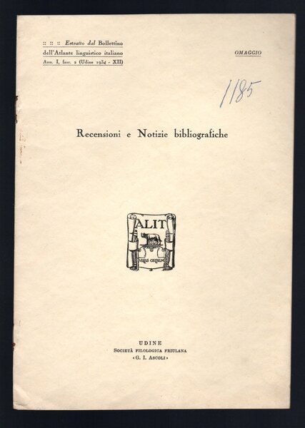 Recensioni e notizie bibliografiche