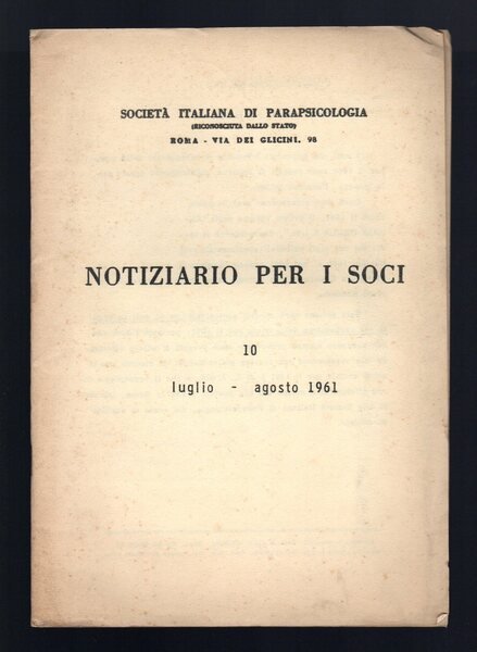 Notiziario per i soci