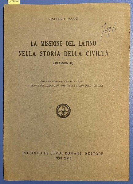 La missione del latino nella storia della civiltà (riassunto)