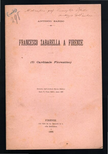 Francesco Zabarella a Firenze