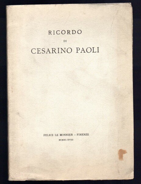 Ricordo di Cesarino Paoli