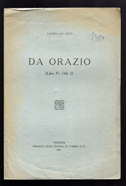 Da Orazio (libro IV, Ode 2)