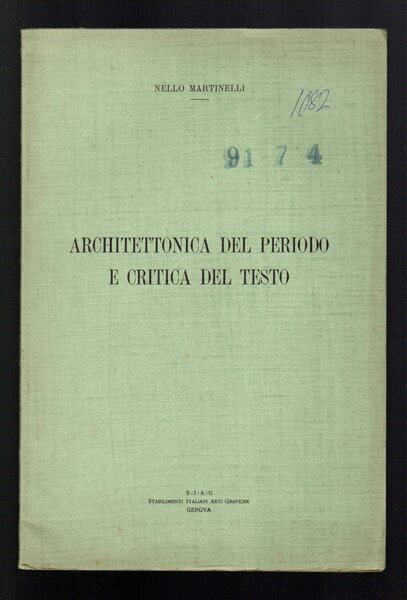 Architettonica del periodo e critica del testo