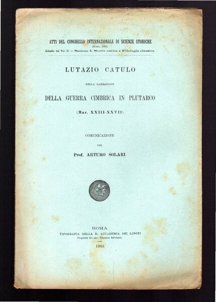Lutazio Catulo nella narrazione della guerra Cimbrica in Plutarco (Mar. …