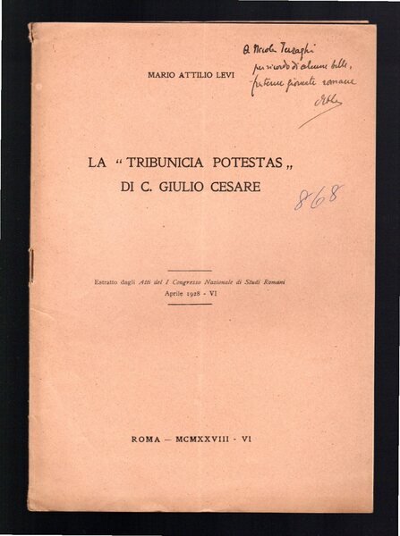 La "Tribunicia Potestas" di C. Giulio Cesare