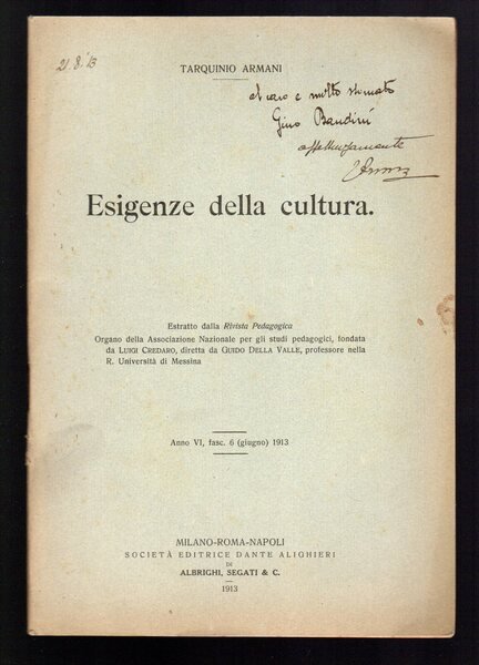Esigenze della cultura