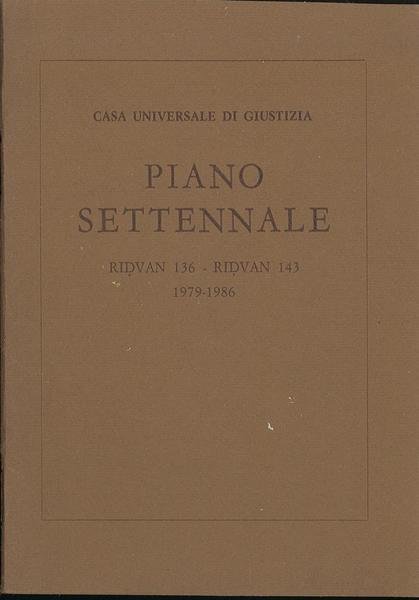 Piano settennale 1979-1986