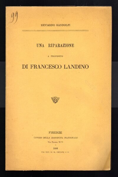 Una riparazione a proposito di Francesco Landino