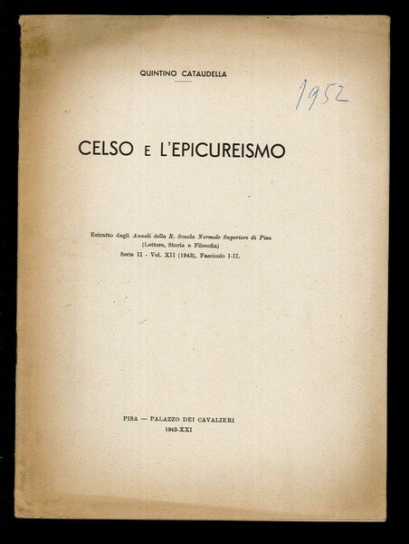 Celso e l'Epicureismo
