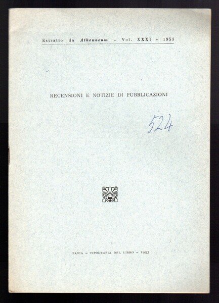 Recensioni e notizie di pubblicazioni