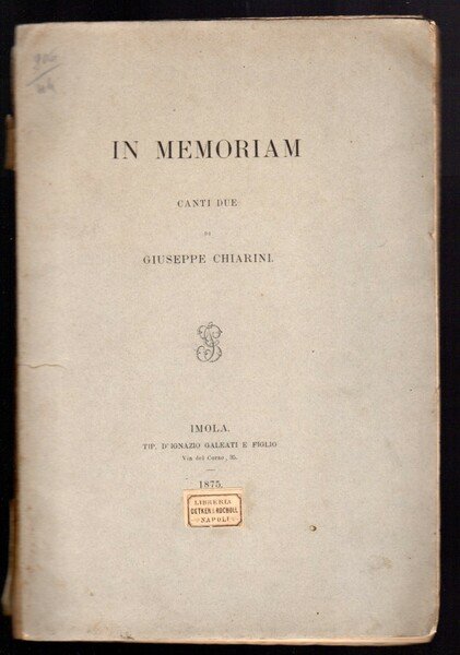 In memoriam - Canti due