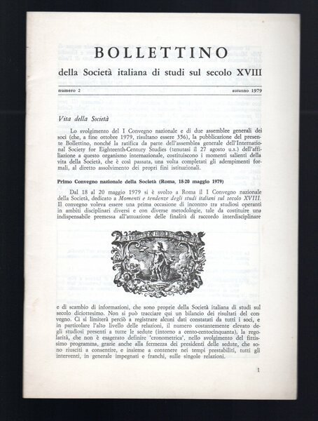 Bollettino della Società di Studi sul secolo XVIII