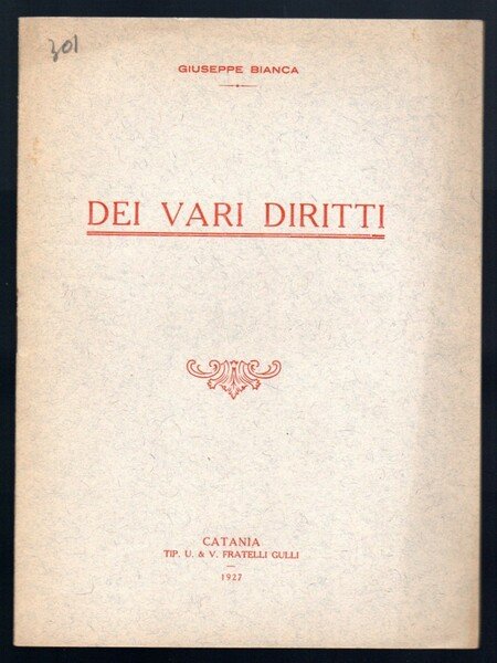 Dei vari ordini fondamentali di diritti