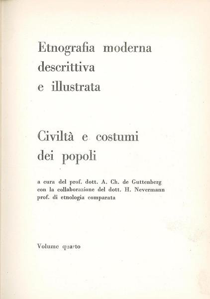 Etnografia moderna descrittiva e illustrata - Civiltà e costumi dei …