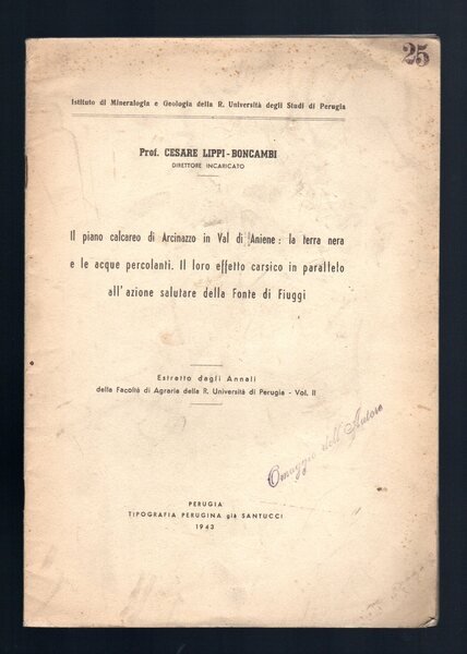 Il piano calcareo di Arcinazzo in Val Di Aniene: la …