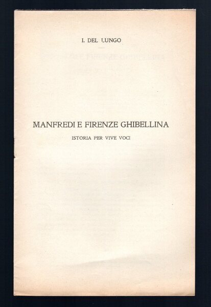 Manfredi e Firenze Ghibellina