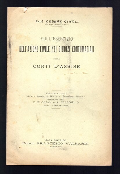 Sull'esercizio dell'azione civile nei giudizi contumaciali della Corte d'Assise