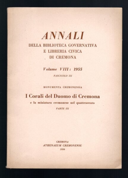 I Corali del Duomo di Cremona e la miniatura cremonese …