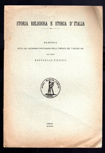 Storia religiosa e storia d'Italia