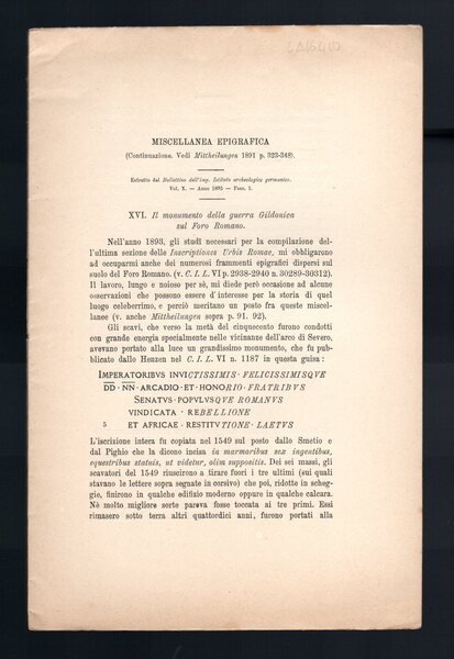 Miscellanea epigrafica