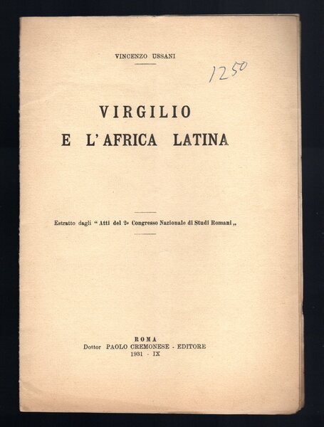 Virgilio e l'Africa latina