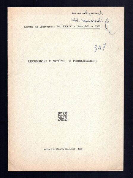 Recensioni e notizie di pubblicazioni