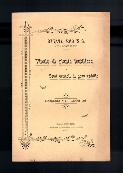 Vivaio di piante fruttifere e Semi orticoli di gran reddito