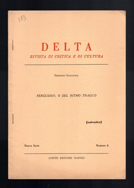 Fergusson, o del ritmo tragico