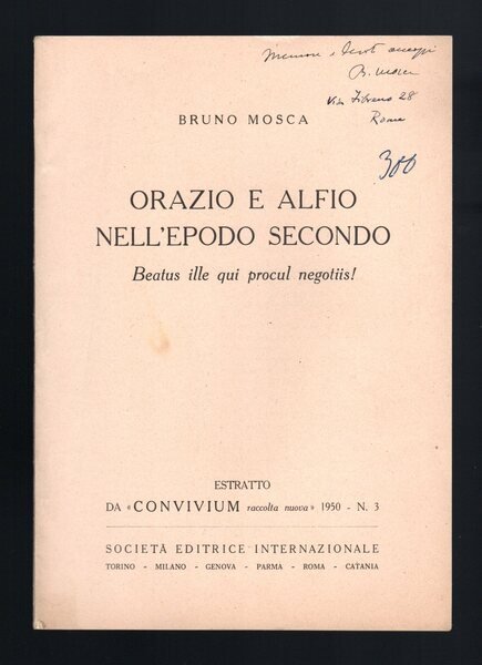 Orazio e Alfio nell'episodio secondo Beatus ille qui procul negotiis!