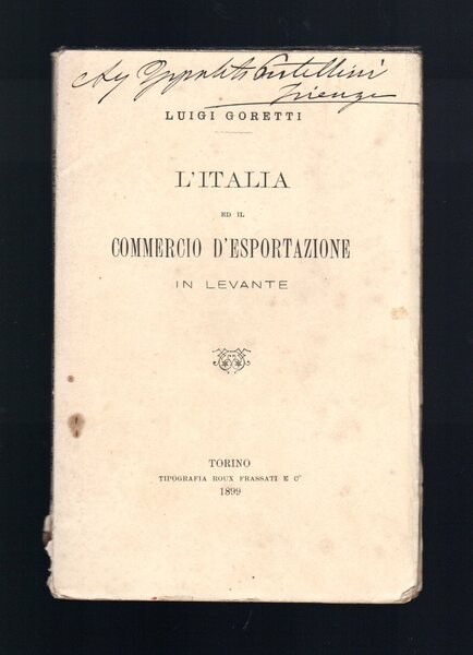 L'Italia e il commercio di esportazione in Levante