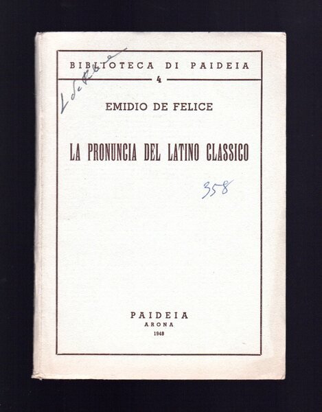 La pronuncia del latino classico