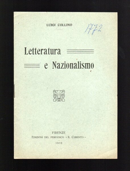 Letteratura e Nazionalismo