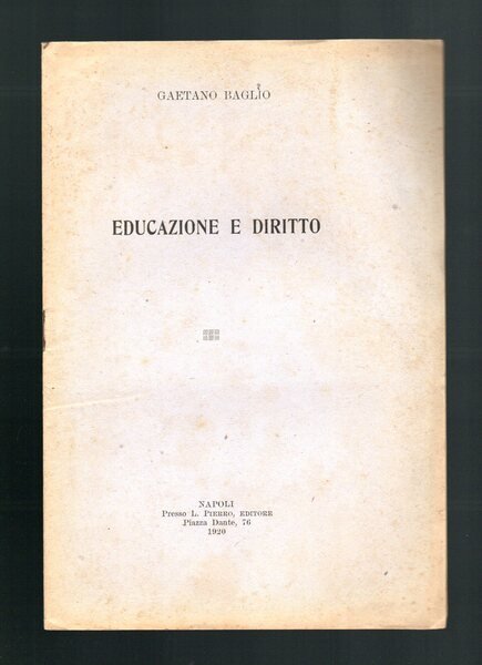 Educazione e diritto