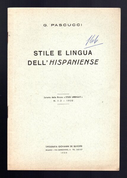 Stile e lingua dell'Hispaniense