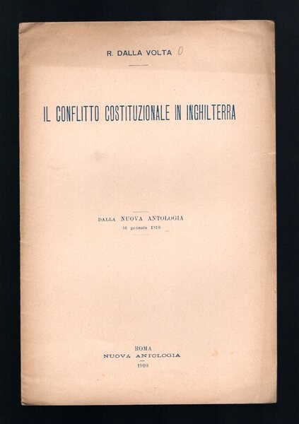 Il conflitto costituzionale in Inghilterra