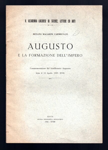 Augusto e la formazione dell'Impero