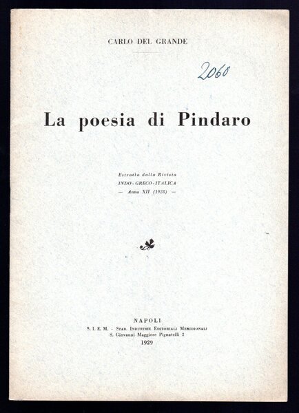 La poesia di Pindaro