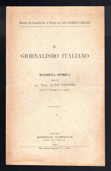 Il giornalismo italiano