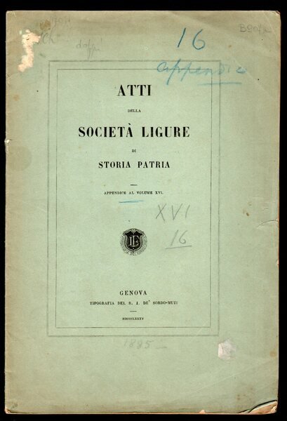 Atti della Società ligure di Storia Patria