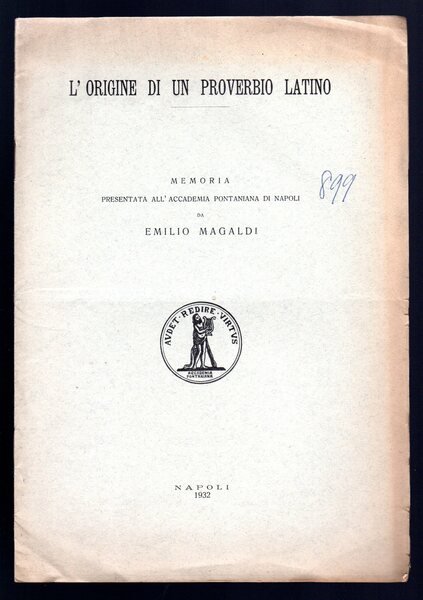 L'origine di un proverbio latino