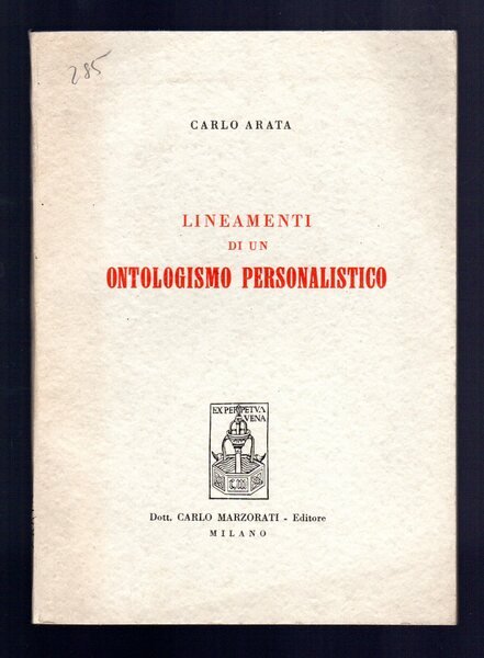Lineamenti di un ontologismo Personalistico