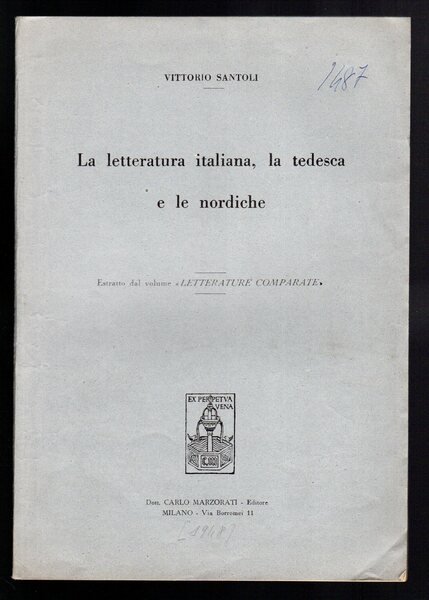 La letteratura italiana, la tedesca e le nordiche